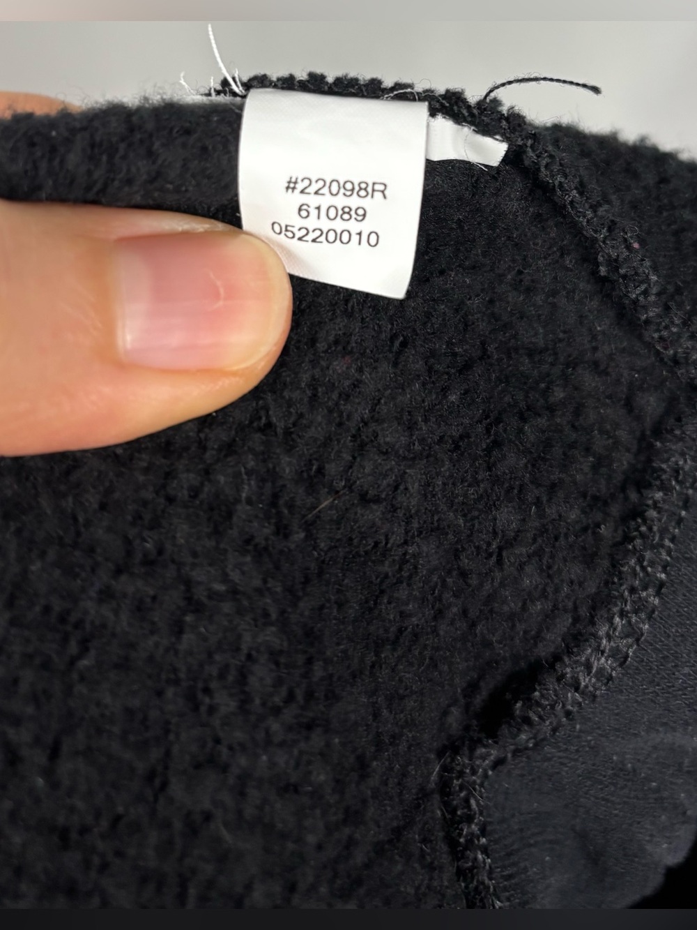 Spanx Cotton Fleece Lined Boost Up Hoodie in Very Black - Picture 6 of 9